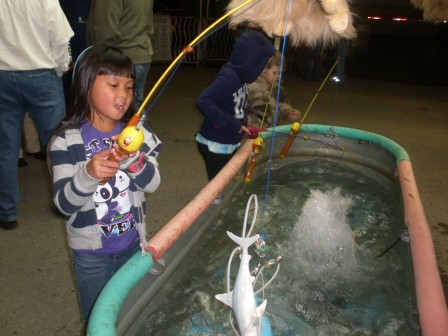 Kasen fishing at the fair